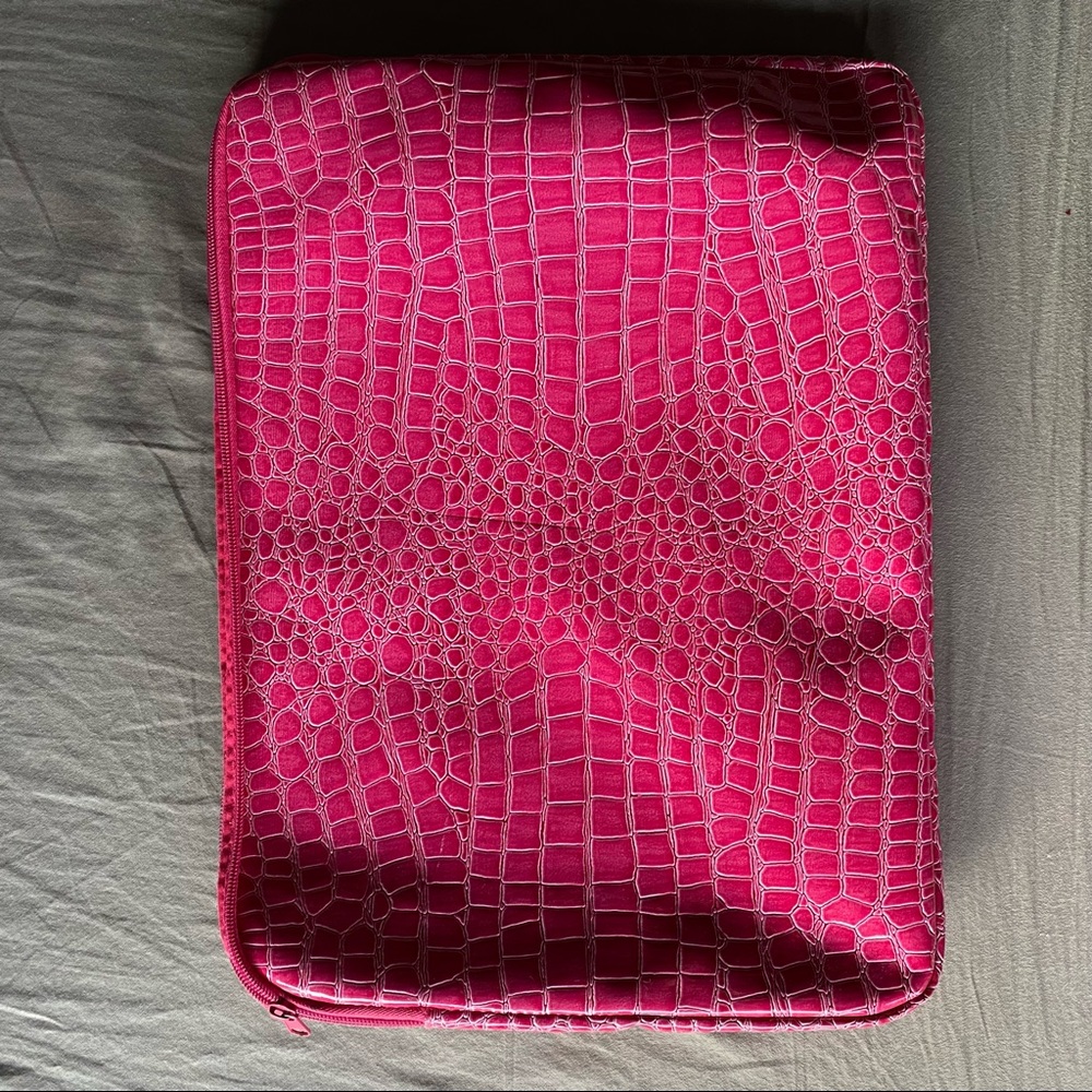 Hot pink Laptop sleeve 11” by 15”
